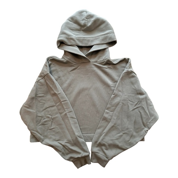 ALO Yoga Tops - ALO Yoga Sage Green Crop High Rise Lounge Suit Crop Hoodie